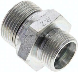 Gerade Schneidringverschr. G 3/4"-15 L (M22x1,5), ohne Mutter & Schneidring, Stahl verzinkt