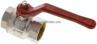 Messing-Kugelhahn, kurz, G 1-1/4", -0,9 bis 30 bar, voller Durchgang