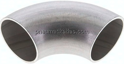 Rohrbogen Typ3, 44,5x2,0mm, 1.4571, geschweißt, EN 10253 Typ A (DIN 2605)