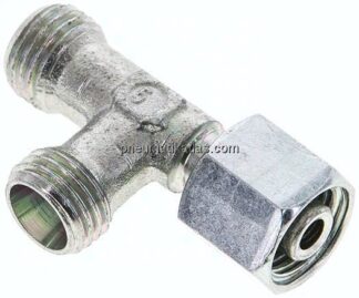 Einstellb. L-Schneidringverschraubung 8 L (M14x1,5), ohne Mutter & Schneidring, Stahl verzinkt