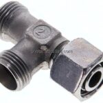 Einstellb. L-Schneidringverschraubung 12 L (M18x1,5), ohne Mutter & Schneidring, Stahl verzinkt