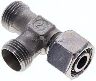 Einstellb. L-Schneidringverschraubung 12 L (M18x1,5), ohne Mutter & Schneidring, Stahl verzinkt