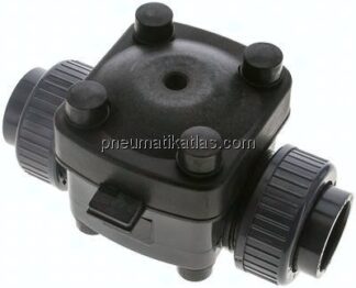 PVC-Membranventil (NO) PVC / EPDM, 40mm Klebemuffe