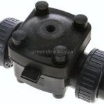 PVC-Membranventil (NO) PVC / EPDM, 50mm Klebemuffe