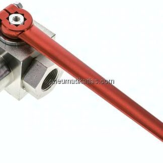 Hochdruck-3-Wege Kugelhahn, L-Bohrung, G 3/4", 0 - 420bar