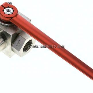 Hochdruck-3-Wege Kugelhahn, T-Bohrung, G 3/4", 0 - 420bar