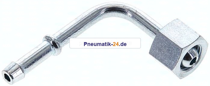 90°-Schlauchnippel G 1/8" Überwurfmutter, 4 - 5mm