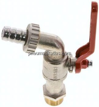 Messing-Kugelauslaufhahn G 1/2"-13 (1/2")mm, -0,9 bis 15bar