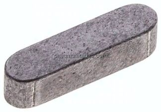 Passfeder DIN 6885A/ISO 773, 5x20mm, Stahl blank