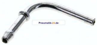 90°-Schlauchnippel Rohr 4, Schl. 3 - 4mm, Stahl verzinkt