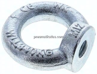 Ringmutter M 12, Stahl verzinkt (DIN 582)