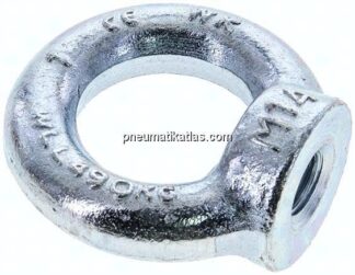 Ringmutter M 14, Stahl verzinkt (DIN 582)