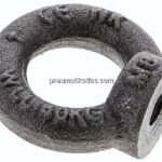 Ringmutter M 8, Stahl blank (DIN 582)