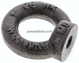 Ringmutter M 8, Stahl blank (DIN 582)