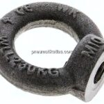Ringmutter M 10, Stahl blank (DIN 582)