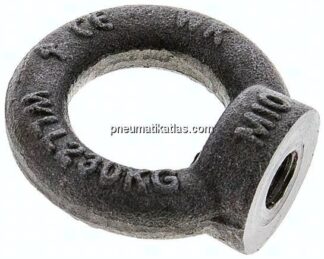 Ringmutter M 10, Stahl blank (DIN 582)