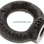 Ringmutter M 12, Stahl blank (DIN 582)