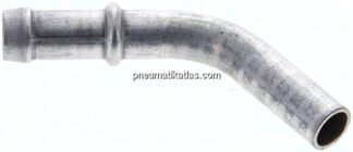 45°-Schlauchnippel Rohr 10, Schl. 9 - 10mm, Stahl verzinkt