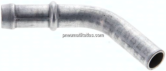 45°-Schlauchnippel Rohr 10, Schl. 9 - 10mm, Stahl verzinkt