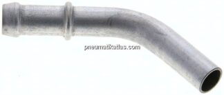 45°-Schlauchnippel Rohr 12, Schl. 11 - 12mm, Stahl verzinkt