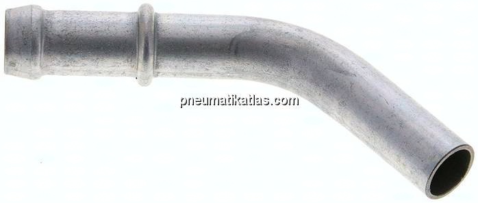 45°-Schlauchnippel Rohr 12, Schl. 11 - 12mm, Stahl verzinkt