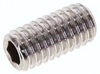 Gewindestift DIN 913 / ISO 4026, M 6x12, Edelstahl A2