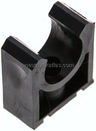 Rohrklemme 20mm, Polyethylen (schwarz)