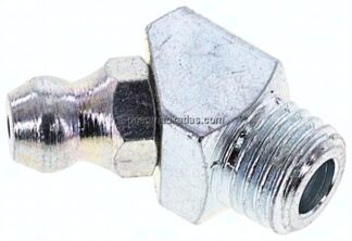 45° Kegelschmiernippel, M 8x1 (konisch), Stahl verzinkt (4-kant)