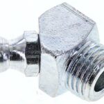 45° Kegelschmiernippel, M 10x1 (konisch), Stahl verzinkt (4-kant)