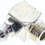 90° Kegelschmiernippel, M 10x1 (konisch), Stahl verzinkt (4-kant)