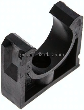 Rohrklemme 32mm, Polyethylen (schwarz)