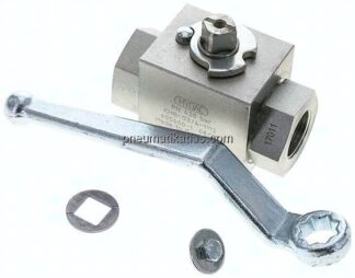 Hochdruck-Kugelhahn, Stahl, G 3/4", 0 - 420bar
