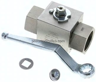Hochdruck-Kugelhahn, Stahl, G 1-1/4", 0 - 315bar