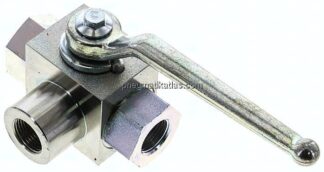 Hochdruck-3-Wege Kugelhahn, L-Bohrung, G 3/8", 0 - 500bar