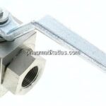 Hochdruck-3-Wege Kugelhahn, L-Bohrung, G 3/4", 0 - 420bar