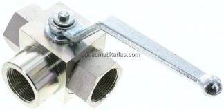 Hochdruck-3-Wege Kugelhahn, L-Bohrung, G 1-1/4", 0 - 315bar