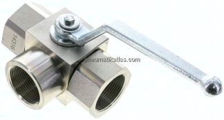Hochdruck-3-Wege Kugelhahn, L-Bohrung, G 1-1/2", 0 - 315bar