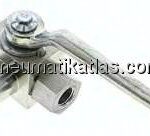 Hochdruck-3-Wege Kugelhahn, T-Bohrung, G 1/4", 0 - 500bar