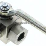 Hochdruck-3-Wege Kugelhahn, T-Bohrung, G 3/8", 0 - 500bar