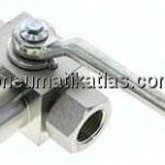 Hochdruck-3-Wege Kugelhahn, T-Bohrung, G 1/2", 0 - 500bar