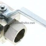 Hochdruck-3-Wege Kugelhahn, T-Bohrung, G 1-1/4", 0 - 315bar