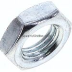 Sechskantmutter niedrig M 12x1,5, Stahl verzinkt 4, Feingewinde (DIN 439 / ISO 8675)