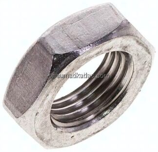 Sechskantmutter niedrig M 16x1,5, Edelstahl A2, Feingewinde (DIN 439 / ISO 8675)