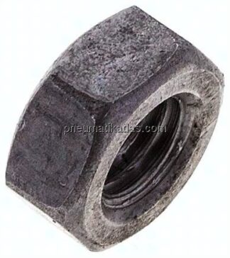 Sechskantmutter DIN 934 / ISO 4032, M 10, Stahl blank (schwarz) 8