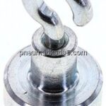 Neodym-Magnet mit Haken, 13mm, silber, 1er Pack