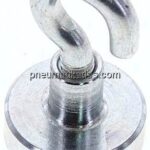 Neodym-Magnet mit Haken, 16mm, silber, 1er Pack