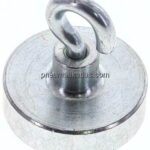 Neodym-Magnet mit Haken, 25mm, silber, 1er Pack