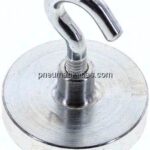 Neodym-Magnet mit Haken, 40mm, silber, 1er Pack