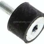Gummi-Metall-Puffer (Typ B) 30x20mm, M 8(AG)/M 8(IG), Stahl verzinkt