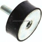 Gummi-Metall-Puffer (Typ B) 50x20mm, M 10(AG)/M 10(IG), Stahl verzinkt